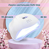 Набор для маникюра фрезер апарат для нігтів 65 Вт ZS 601 45000rpm лампа маникюрная 80Вт Sun X) с лаком в подарок, фото 4