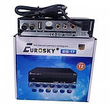 Eurosky — ES-17 IPTV Metal Т2 Тюнер DVB-T/T2/C цифровий ефірний ресивер, фото 3
