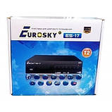 Eurosky — ES-17 IPTV Metal Т2 Тюнер DVB-T/T2/C цифровий ефірний ресивер, фото 4