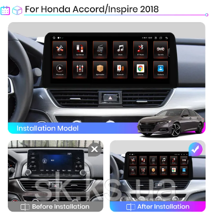 Junsun 4G Android магнітола для Honda Accord Inspire 2018