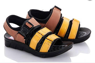 STTOPA Розмір 30-19 см. Босоніжки дитячі чорні, коричневі, жовті