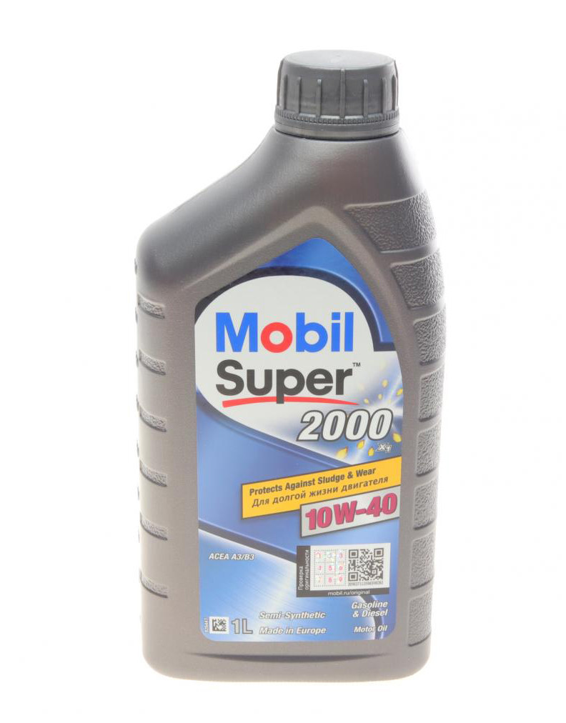 Mobil Super 2000 X1 10W-40 1л (152569) Напівсинтетична моторне масло API SN/CF ACEA A3/B3 VW 501 01/505 00