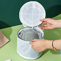 Сітчастий мішок для прання нижньої білизни, кругла сітка-мішок для прання