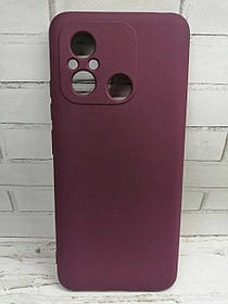 Чохол для Xiaomi Redmi 12C накладка бампер maroon