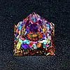 Енергетична піраміда - гармонізатор Color Agate Сім Чакр з кулькою з натурального мінералу / Фен шуй, фото 10