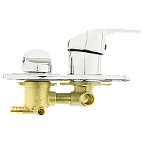 Змішувач для душової кабіни (С-3\6 ) на три положення під штуцер, у стійку душової кабіни