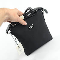 Текстильна чоловіча маленька сумка MB через плече, Чорна молодіжна сумочка наплечна планшетка з нейлону