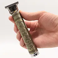 Тример для окантування волосся VINTAGE T9 JX-182 зі змінними насадками, фото 4