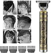 Тример для окантування волосся VINTAGE T9 JX-182 зі змінними насадками, фото 7