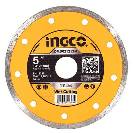 Диск алмазний кераміка 125×5,0×22,2 INGCO, фото 1