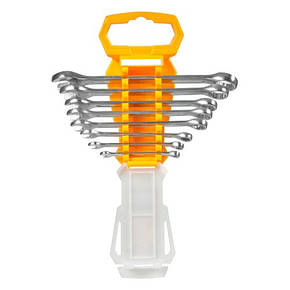 Комплект комбінованих гайкових ключів 6–19 мм 8 шт. INGCO INDUSTRIAL, фото 3