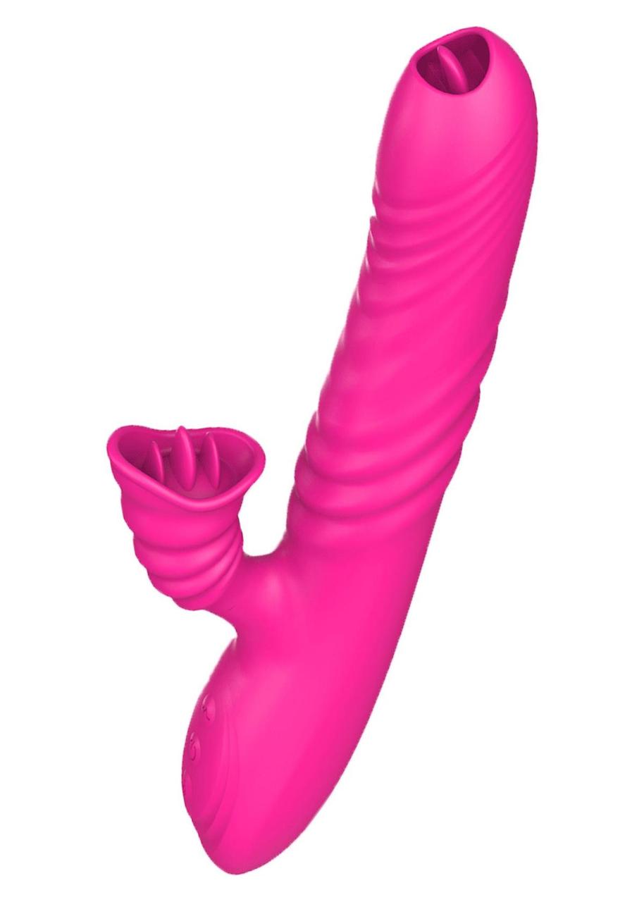 Вібратор Angelia USB 3 functions of thrusting / 20 vibrations Pink Кітті