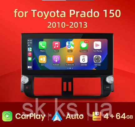Junsun 4G Android магнітола для Toyota Land Cruiser Prado 150 2010-2021