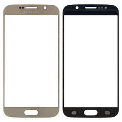 Скло корпусу Samsung G920 Galaxy S6 gold