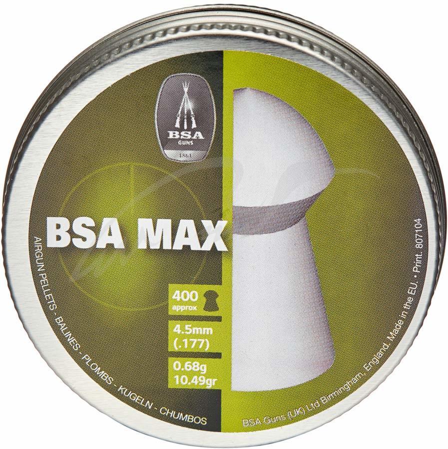 Кулі для пневматики BSA Max 0.68 г (400 шт) гострі 4.5 мм