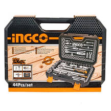 Набір головок торцевих 1/4 " та 1/2" 44 предмети INGCO INDUSTRIAL, фото 5