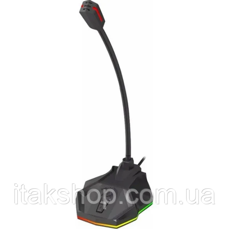 Стримовий ігровий мікрофон Redragon Stix GM99 USB кабель 1.8м + RGB підсвічування, фото 2