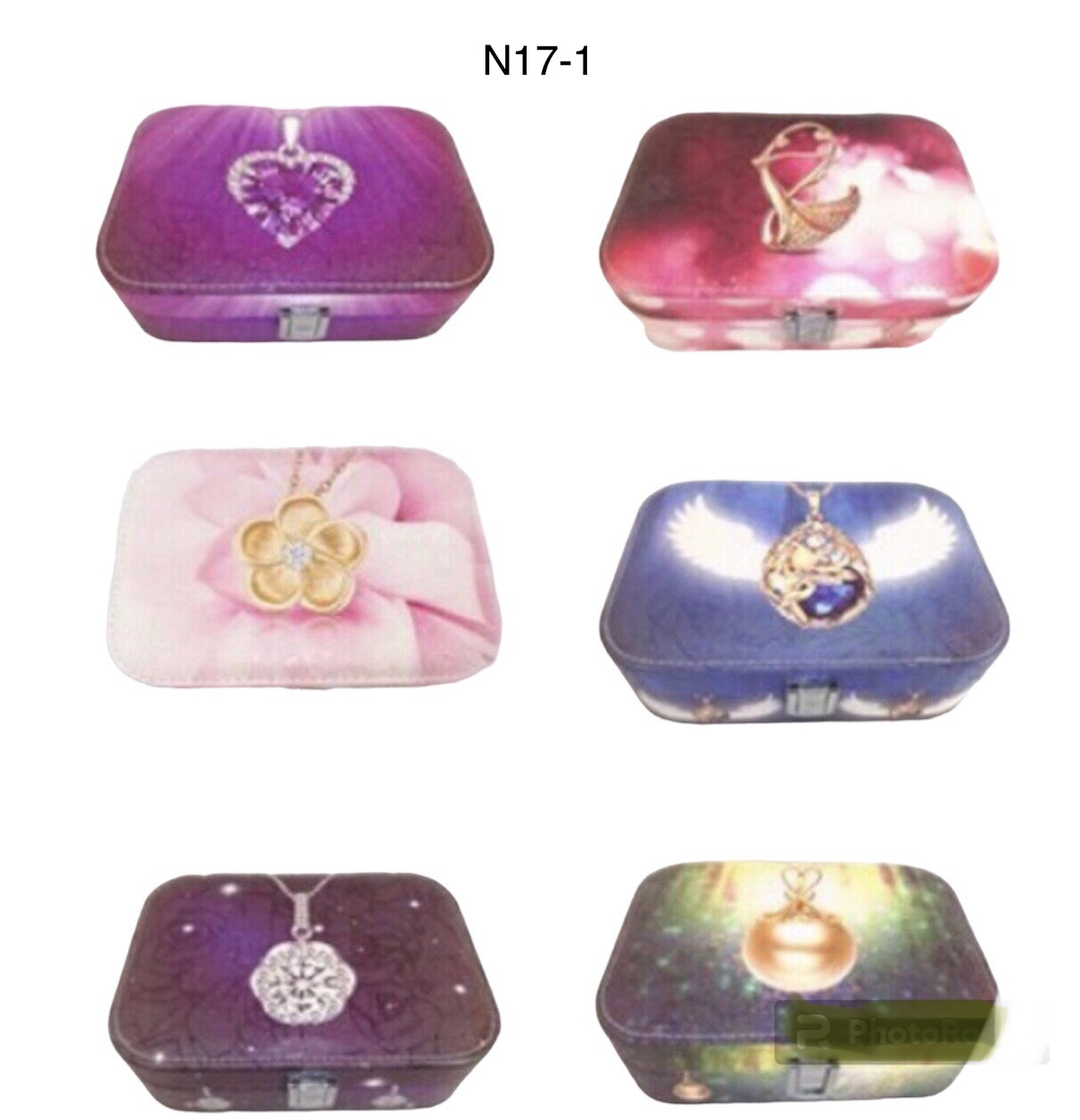 💛Скринька жіноча для прикрас зі шкірозамінника, з замочком, компактна, романтична, 6 видів, фото 1