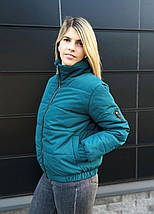 Демісезонна куртка з нашивкою "Ivi"| Батал, фото 5