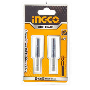 Тримач для біт магнітний 1/4"×60 мм, 2 шт. блістер INGCO, фото 1