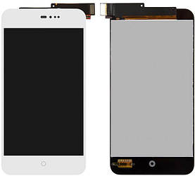 Дисплей Meizu MX2 (M040) у зборі із сенсором white