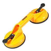 Присоски для скла, підвійма Ø 115 мм, пластикова 50 кг INGCO