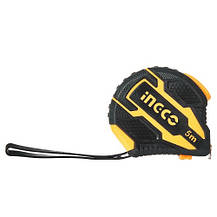 Рулетка 5 м х 19 мм автостоп INGCO, фото 2