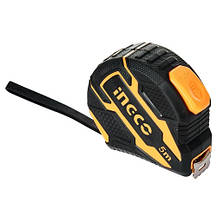 Рулетка 5 м х 19 мм автостоп INGCO, фото 3