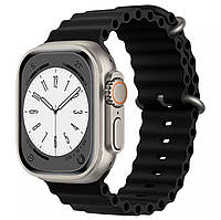 Силиконовый ремешок для Smart Watch Ocean Band 42/44/45/49 (Черный) ОПТ / ДРОП