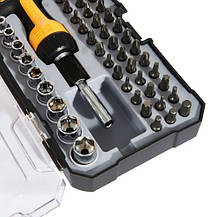 Викрутка Т-подібна з набором насадок і головок 47 од. INGCO, фото 3