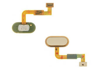 Шлейф Meizu M3X з кнопкою меню (Home) gold