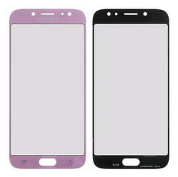 Скло корпусу Samsung J730 Galaxy J7 2017, з OCA-плівкою, pink
