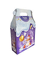 Коробка для цукерок Фіолетовий до 700г новорічний будинок