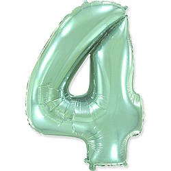 Цифра м'ятна метрова з тягарцем "4"