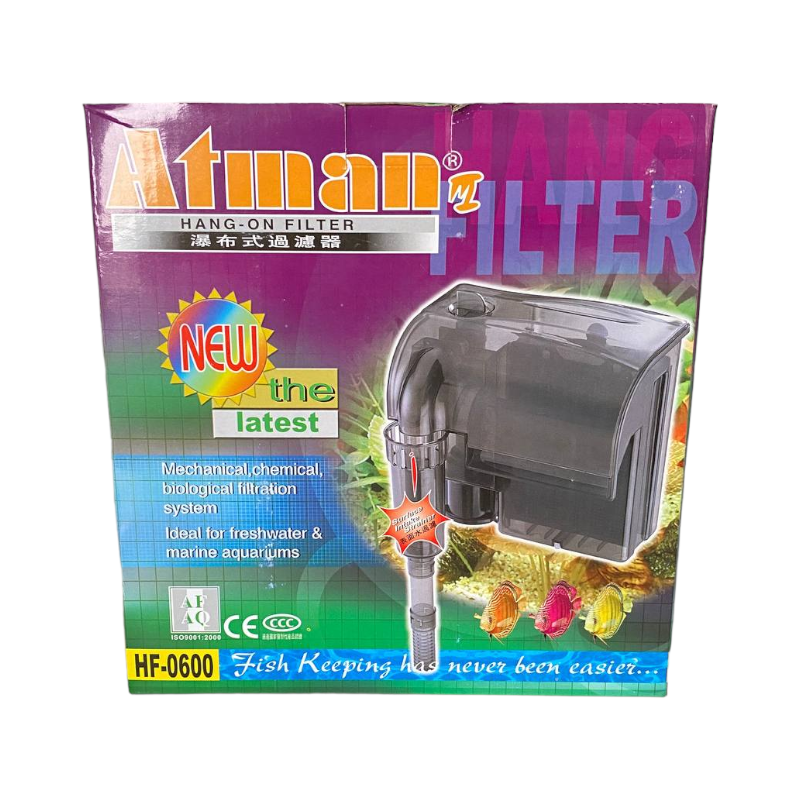 Навісний зовнішній фільтр для акваріума Atman HF-0600
