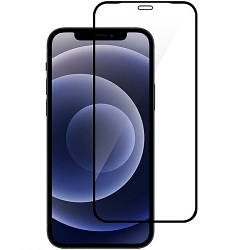 Скло iPhone 12 Pro Max 6.7 (0.3 мм, 5D/10D, чорне) ТОП
