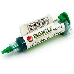 Лак ізоляційний BAKU BK-126, у шприці, 8 г (UV Curable Solder Mask for PCB)