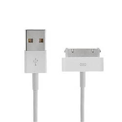 USB-кабель Apple iPhone 4, 1 м білий (Foxconn)