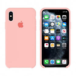 Silicone case for iPhone XS Max (12) pink