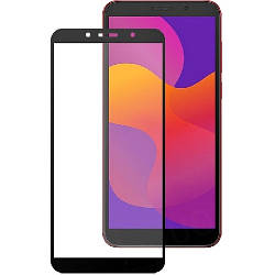 Скло HUAWEI Y5P/Honor 9S Full Glue (0.3 мм, 2.5D) black