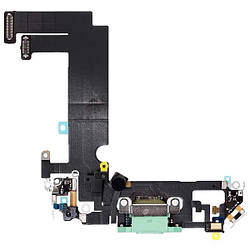 Шлейф iPhone 12 mini з роз'ємом заряджання, аудіо- та мікрофоном green (оригінал)