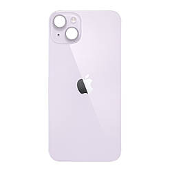 Задня кришка (скло) iPhone 14 purple (big hole)
