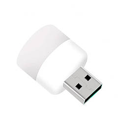 Лампочка LED з роз'ємом USB, 1 Вт, тепле жовте світло
