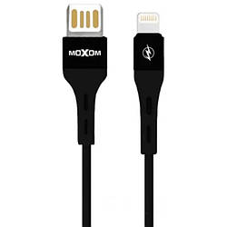 USB-кабель Lightning MOXOM MX-CB07, 2.4 A 0.2 м чорний