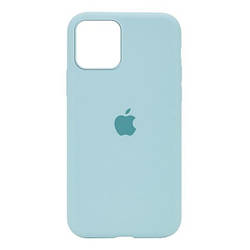 Silicone case for iPhone 12 Pro Max (26) Light Turquoise (закритий низ)