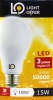 Лампа светодиодная A65 LightOffer LED-15-022 15W 4000K 220V E27