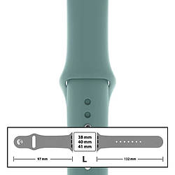 Ремінець силіконовий для Apple Watch 38/40/41 mm розмір L (64) Cactus