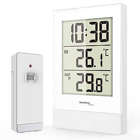 Термометр, температурна станція,Термометр-годинник, Термометр Technoline WS9178 White/Silver (WS9178)