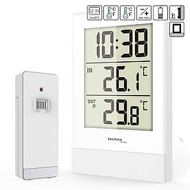 Термометр з  виносним радіо датчиком Technoline WS9178 White (WS9178)