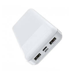 Зовнішній акумулятор (power bank) Hoco J72A Easy travel 20000 mAh white
